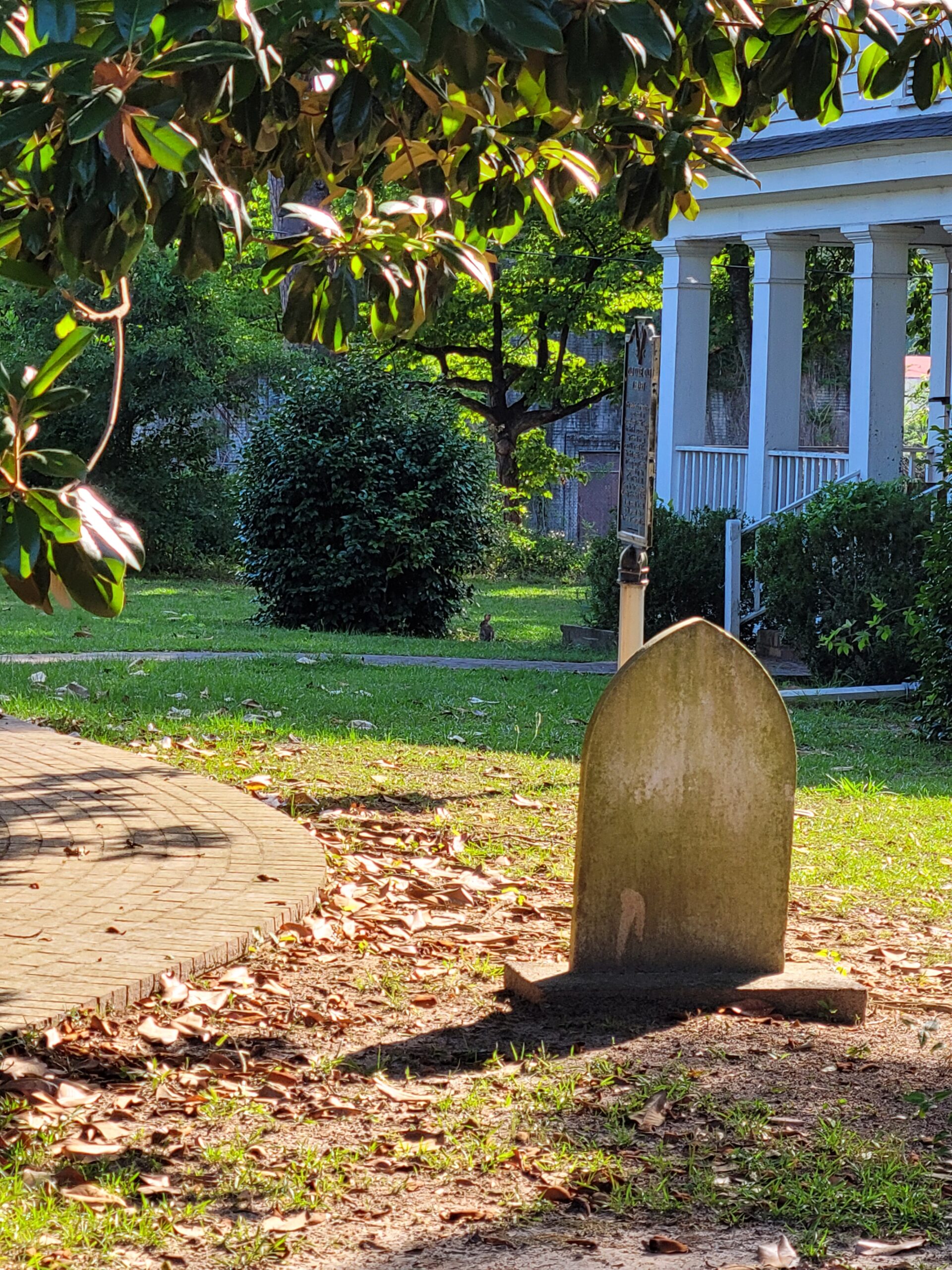 Grave of Lawrence D Clark in the Pioneer Cemetery next to Dixie Hall and the Orangeburg County Historical Society