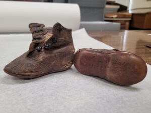 Louise Salley 1890s baby shoes