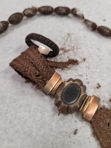 Necklace, ring, and bracelet made of hair during mourning period